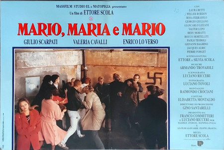 1993 * Locandina Fotobusta "Mario,Maria e Mario - Giulio Scarpati, Valeria Cavalli, Enrico Lo Verso" Drammatico (B+)