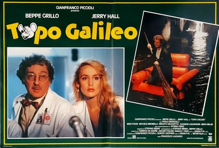 1987 * Locandina Fotobusta "Topo Galileo - Beppe Grillo, Athina Cenci" Commedia (A-)