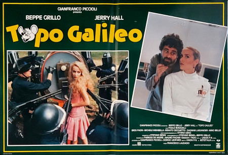 1987 * Locandina Fotobusta "Topo Galileo - Beppe Grillo, Athina Cenci" Commedia (A-)