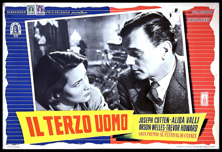 1949 * Locandina Fotobusta "Il Terzo Uomo - Orson Welles" Giallo (B)
