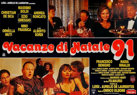 1991 * Locandina Fotobusta "Vacanze di Natale '91 - Christian De Sica, Massimo Boldi" Commedia (A-)