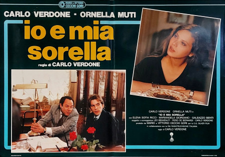 1987 * Locandina Fotobusta "Io E Mia Sorella - Carlo Verdone, Ornella Muti" Commedia (A-)