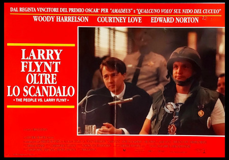 1997 * Locandina Fotobusta "Larry Flynt - Oltre lo Scandalo, Edward Norton, Woody Harrelson, Courtney Love" Biografico (B+)