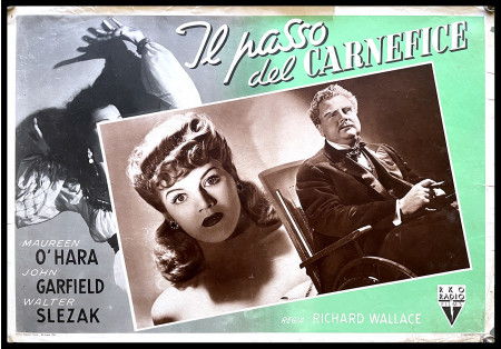 1943 * Locandina Fotobusta "Il Passo del Carnefice - Maureen O'Hara, Walter Slezak" Poliziesco (B-)