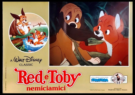 1981 * Locandina Fotobusta "Red E Toby Nemiciamici - Richard Rich, Art Stevens" Animazione (B+)