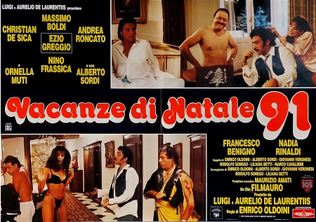 1991 * Locandina Fotobusta "Vacanze di Natale '91 - Christian De Sica, Massimo Boldi" Commedia (A-)