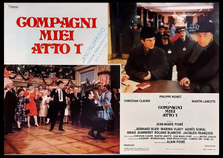 1986 * Locandina Fotobusta "Compagni Miei, Atto I - Philippe Noiret, Marina Vlady" Commedia (B+)