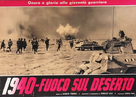 1958 * Locandina Fotobusta "1940, Fuoco Nel Deserto - Giorgio Ferroni" Documentario (B)