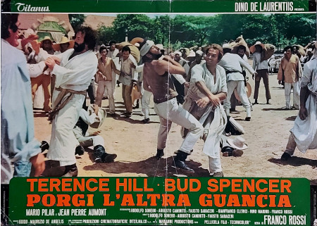 1974 * Locandina Fotobusta "Porgi L' Altra Guancia - Bud Spencer, Terence Hill, Jean-Pierre Aumont" Commedia (B)