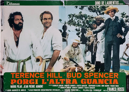 1974 * Locandina Fotobusta "Porgi L' Altra Guancia - Bud Spencer, Terence Hill, Jean-Pierre Aumont" Commedia (B-)