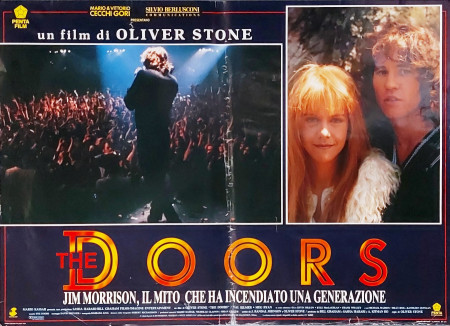 1991 * Locandina Fotobusta "The Doors - Val Kilmer, Michael Wincott, Billy Idol" Musical (B)