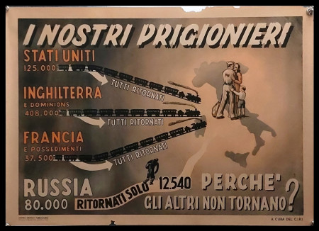 1950ca * Manifesto, Poster Politica "I Nostri Prigionieri - Propaganda di Guerra" Italia (B-)