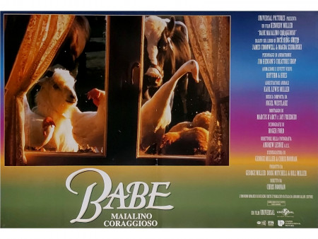 1995 * Locandina Fotobusta "Babe - Maialino Coraggioso - James Cromwell, Magda Szubanski" Fantastico (B+)