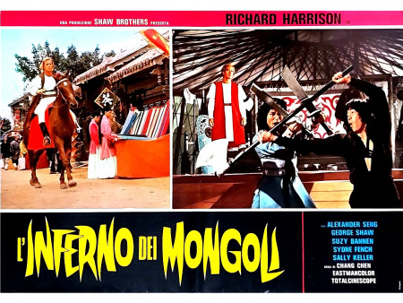 1975 * Locandina Fotobusta "L'Inferno dei Mongoli - Richard Harrison" Avventura (B)