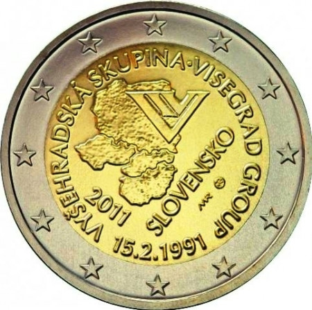 2011 * 2 euro SLOVACCHIA Gruppo di Visegrád