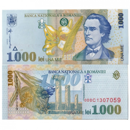 1998 * Banconota Romania 1000 Lei "M Eminescu" (p106) FDS