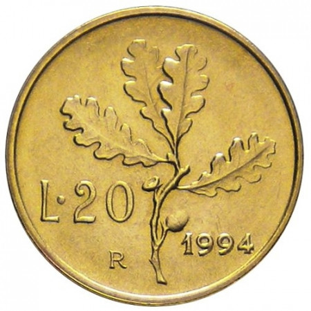 1994 * 20 lire Italia ramo di quercia