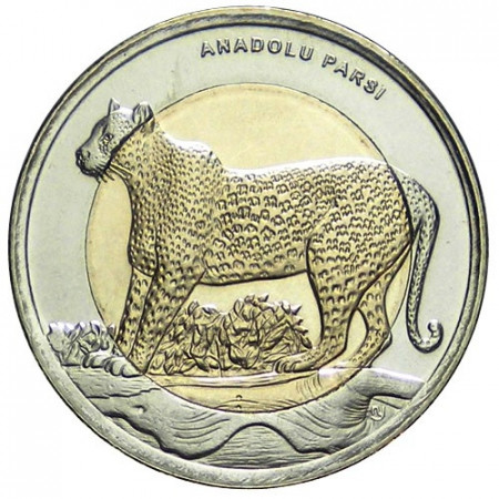 2012 * 1 lira Turchia Leopardo