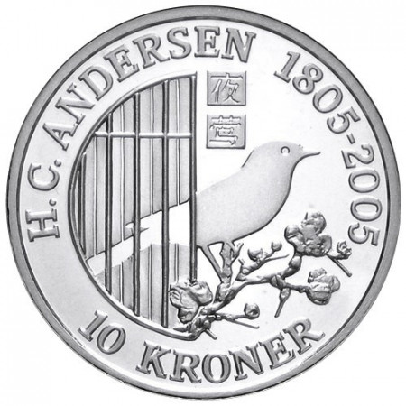 2007 * 10 corone 1 OZ Danimarca Hans Christian Andersen