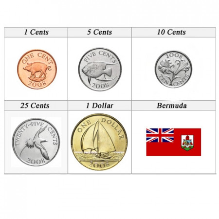 Anni Misti * Serie 5 monete Bermuda