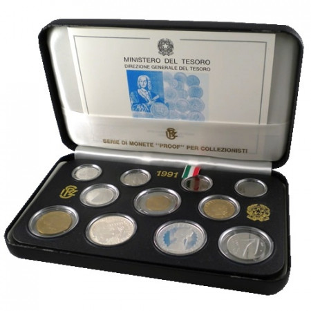 1991 * Italia Divisionale Ufficiale lire proof
