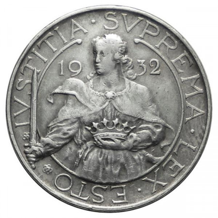 1932 * 10 Lire argento San Marino "Sant'Agata" BB+