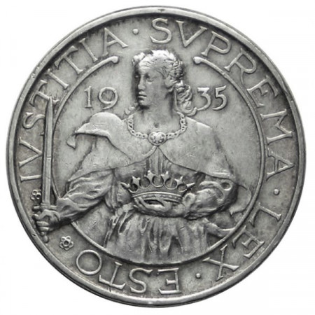 1935 * 10 Lire argento San Marino "Sant'Agata" BB+