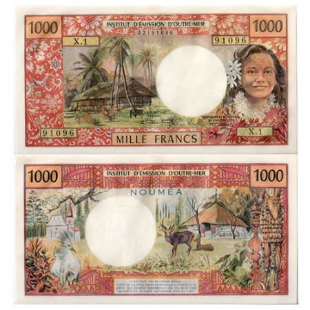 1969 * Banconota Nuova Caledonia 1000 franchi qFDS