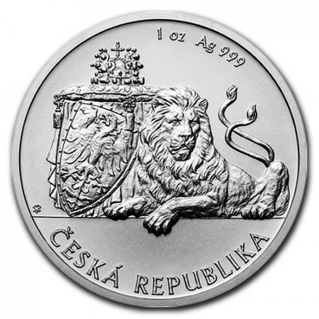 2017 * 1 Dollar Argento 1 OZ Niue - Nuova Zelanda "Czech Lion" FDC