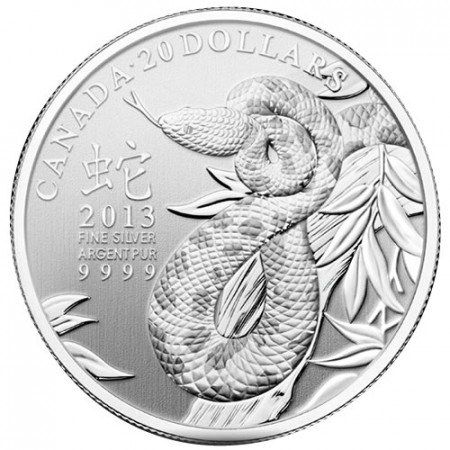 2013 * 20 Dollari Canada Serpente