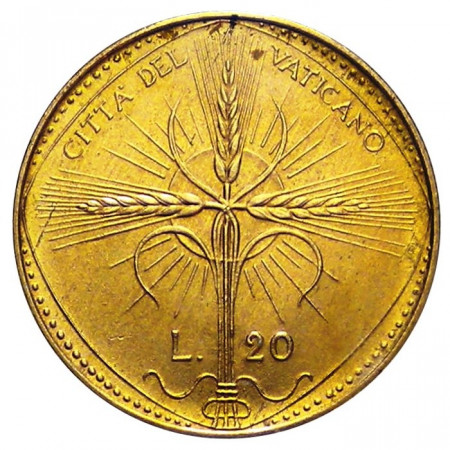 1968 * 20 lire Vaticano Paolo VI spighe