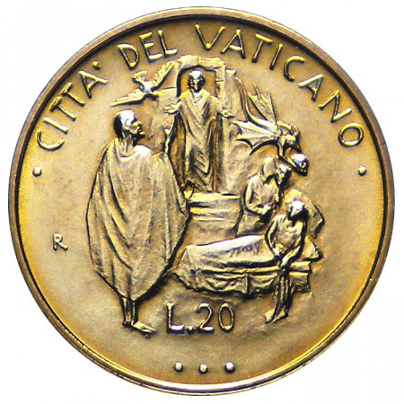 1995 * 20 Lire VATICANO "Giovanni Paolo II –  Eutanasia" (KM 263) FDC