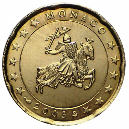 2003 * 20 centesimi MONACO sigillo di Stato