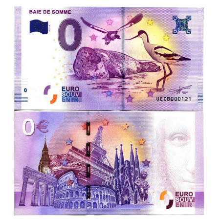 2017-2 * Banconota Souvenir Francia Unione Europea 0 Euro "Baie De Somme" FDS