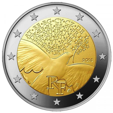 2015 * 2 euro FRANCIA 70 anni di pace in Europa