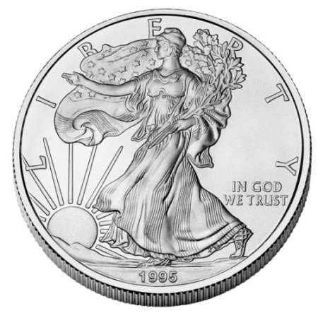 1995 * 1 Dollaro Argento 1 OZ Stati Uniti "Liberty - Silver Eagle" FDC