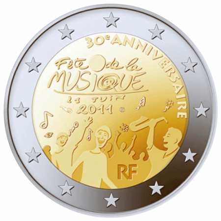 2011 * 2 euro FRANCIA Festa della Musica