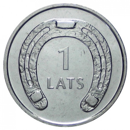 2010 * 1 Lats Lettonia Ferro di cavallo verso il basso