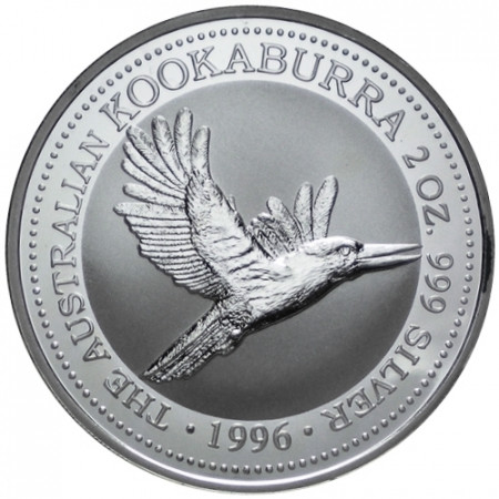 1996 * 2 Dollari d'argento 2 OZ Kookaburra Australia