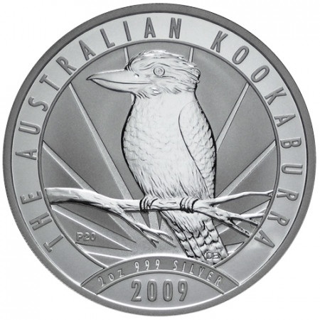 2009 * 2 Dollari d'argento 2 OZ Kookaburra Australia