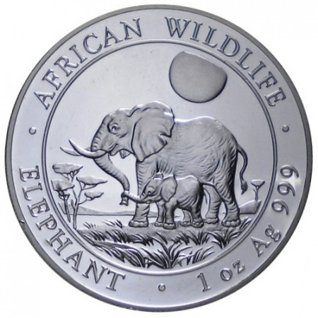 2011 * 100 Scellini 1 OZ Somalia Elefante