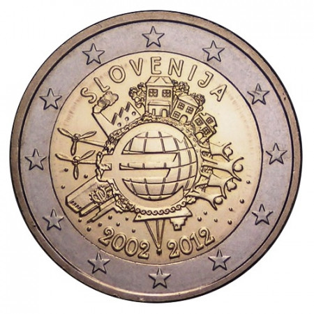 2012 * 2 euro SLOVENIA 10° Anniversario euro