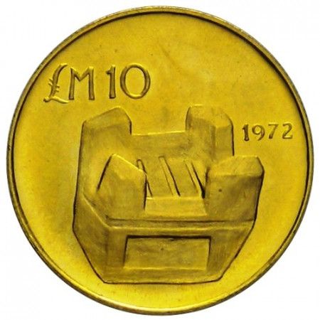 1972 * 10 pounds Malta oro Kenur