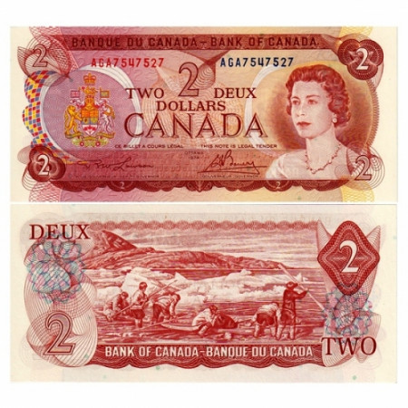 1974 * Banconota Canada 2 dollari FDS