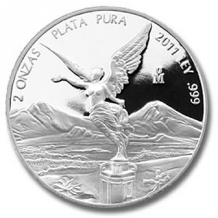 2011 * Messico 2 OZ Once d'argento Libertad