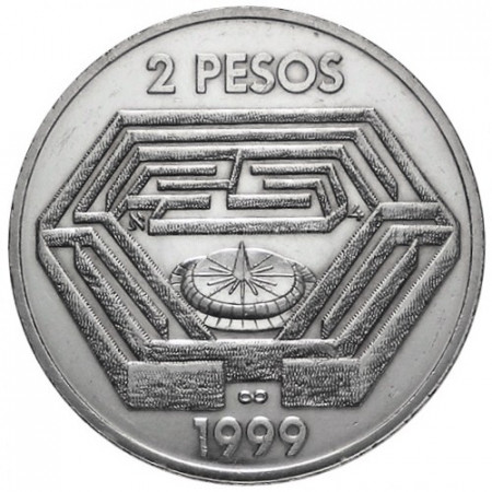 1999 * 2 Pesos Argentina SPL Jorge Luis Borges