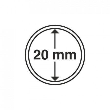 Confezione 10 capsule per monete Ø 20 mm  * LEUCHTTURM