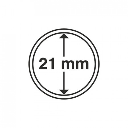 Confezione 10 capsule per monete Ø 21 mm  * LEUCHTTURM