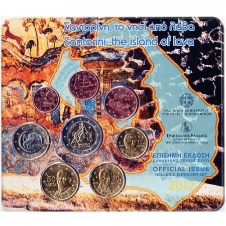 2012 * GRECIA Blister Ufficiale euro Isola di Santorini fdc