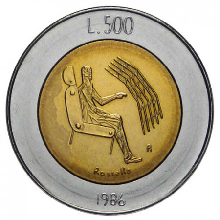 1986 * 500 lire San Marino l'Uomo e la Macchina